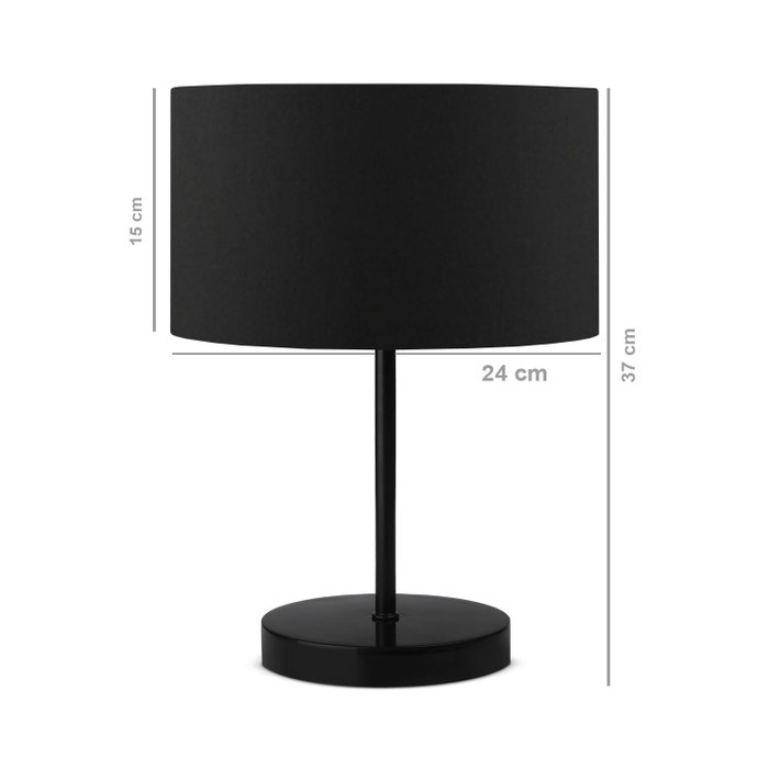 Opviq AYD-2850 Lámpara de mesa negra